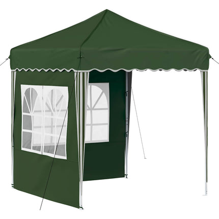 Pop-up Partytält 195 x 195 x 245 cm Grön Oxford Tyg