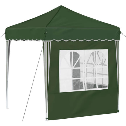Pop-up Partytält 195 x 195 x 245 cm Grön Oxford Tyg