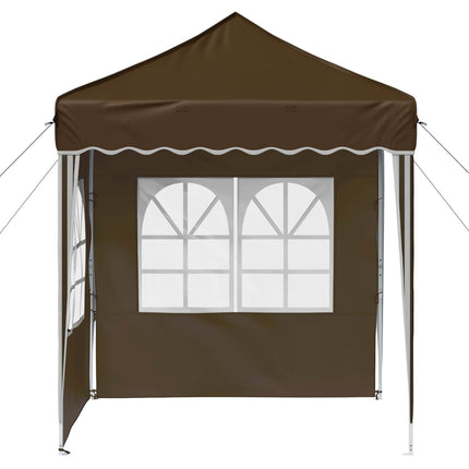 Pop-up Partytält 195 x 195 x 245 cm Taupe Oxford Tyg
