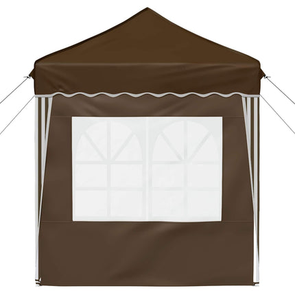 Pop-up Partytält 195 x 195 x 245 cm Taupe Oxford Tyg