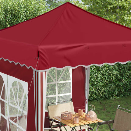 Pop-up Partytält 195 x 195 x 245 cm Vinröd Oxford Tyg