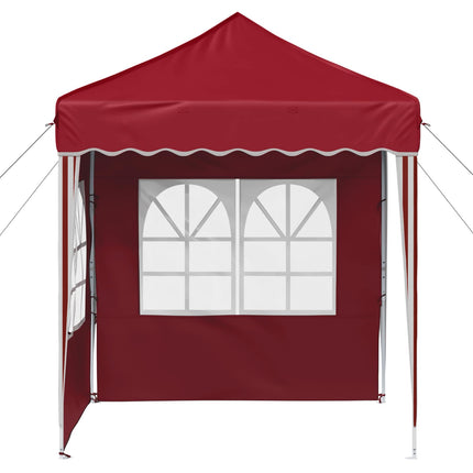 Pop-up Partytält 195 x 195 x 245 cm Vinröd Oxford Tyg