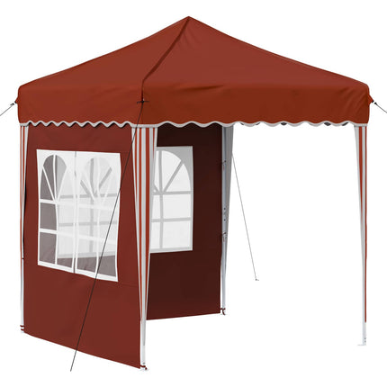 Pop-up Partytält 195 x 195 x 245 cm Terracotta Oxford Tyg