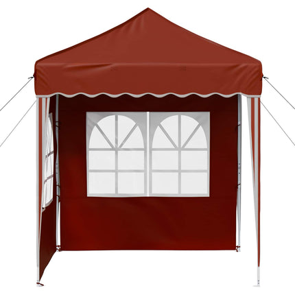 Pop-up Partytält 195 x 195 x 245 cm Terracotta Oxford Tyg