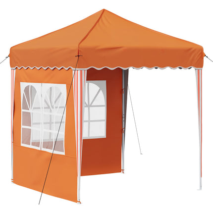 Pop-up Partytält 195 x 195 x 245 cm Orange Oxford Tyg