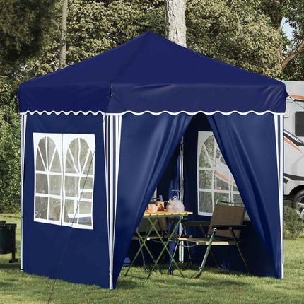 Pop-up Partytält 195 x 195 x 245 cm Blå Oxford Tyg