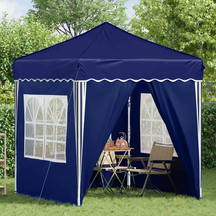 Pop-up Partytält 195 x 195 x 245 cm Blå Oxford Tyg