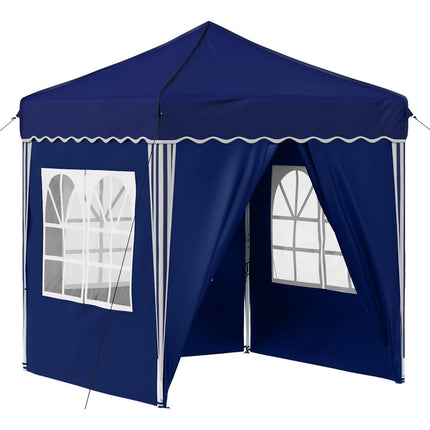Pop-up Partytält 195 x 195 x 245 cm Blå Oxford Tyg