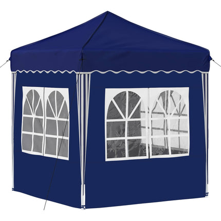 Pop-up Partytält 195 x 195 x 245 cm Blå Oxford Tyg