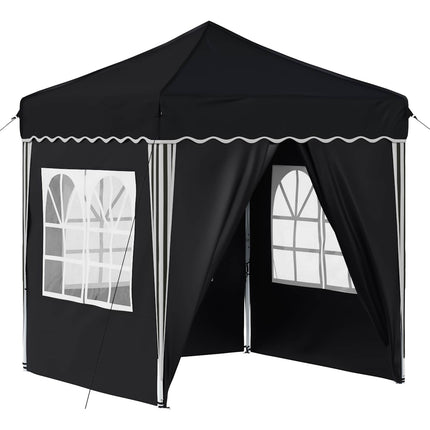Pop-up Partytält 195 x 195 x 245 cm Antracit Oxford Tyg