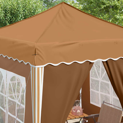 Pop-up Partytält 195 x 195 x 245 cm Beige Oxford Tyg