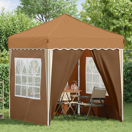 Pop-up Partytält 195 x 195 x 245 cm Beige Oxford Tyg