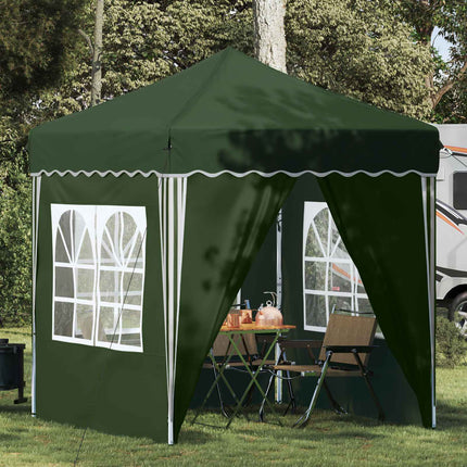 Pop-up Partytält 195 x 195 x 245 cm Grön Oxford Tyg