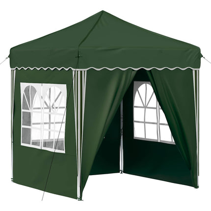 Pop-up Partytält 195 x 195 x 245 cm Grön Oxford Tyg
