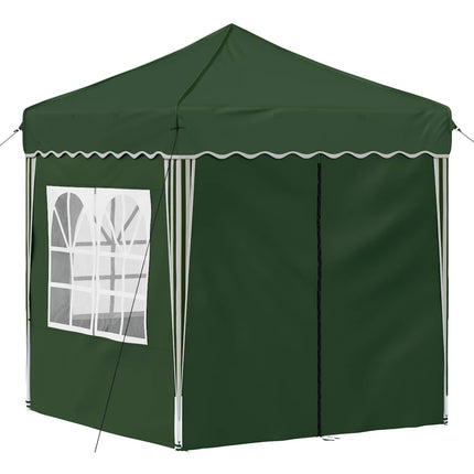 Pop-up Partytält 195 x 195 x 245 cm Grön Oxford Tyg