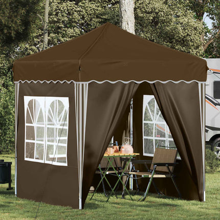 Pop-up Partytält 195 x 195 x 245 cm Taupe Oxford Tyg