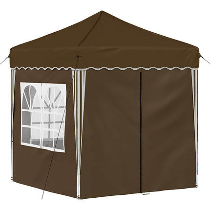 Pop-up Partytält 195 x 195 x 245 cm Taupe Oxford Tyg