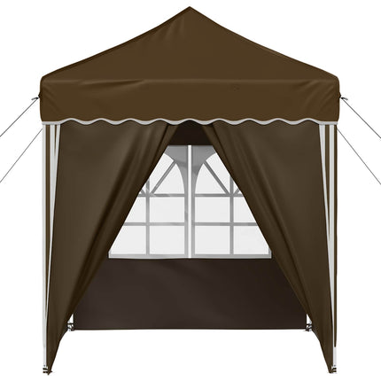 Pop-up Partytält 195 x 195 x 245 cm Taupe Oxford Tyg