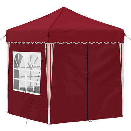 Pop-up Partytält 195 x 195 x 245 cm Vinröd Oxford Tyg