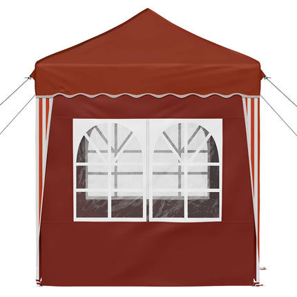 Pop-up Partytält 195 x 195 x 245 cm Terracotta Oxford Tyg