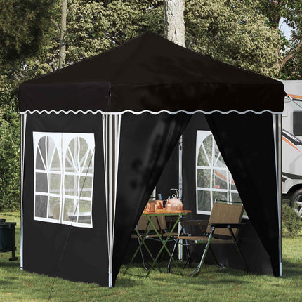 Pop-up Partytält 195 x 195 x 245 cm Svart Oxford Tyg
