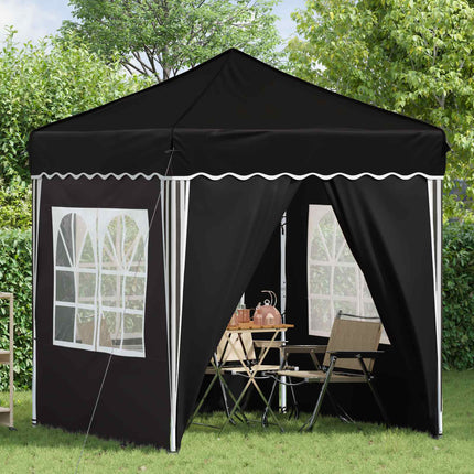 Pop-up Partytält 195 x 195 x 245 cm Svart Oxford Tyg