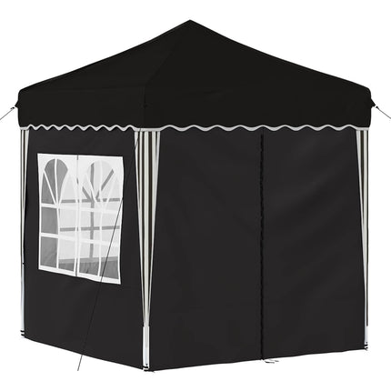 Pop-up Partytält 195 x 195 x 245 cm Svart Oxford Tyg
