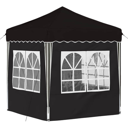 Pop-up Partytält 195 x 195 x 245 cm Svart Oxford Tyg