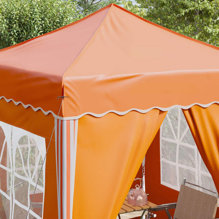 Pop-up Partytält 195 x 195 x 245 cm Orange Oxford Tyg