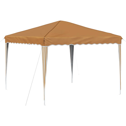Pop-up Partytält 288 x 288 x 245 cm Beige Oxford Tyg