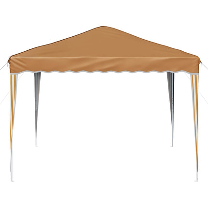 Pop-up Partytält 288 x 288 x 245 cm Beige Oxford Tyg