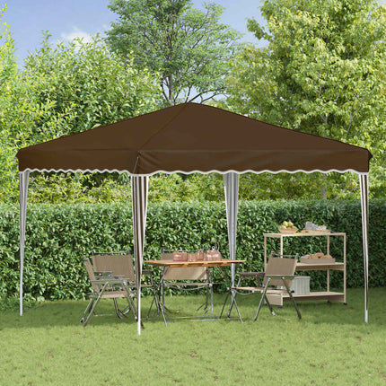 Pop-up Partytält 288 x 288 x 245 cm Taupe Oxford Tyg