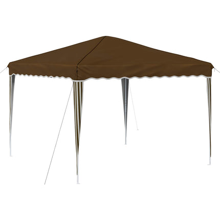 Pop-up Partytält 288 x 288 x 245 cm Taupe Oxford Tyg