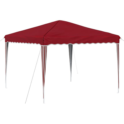 Pop-up Partytält 288 x 288 x 245 cm Vinröd Oxford Tyg
