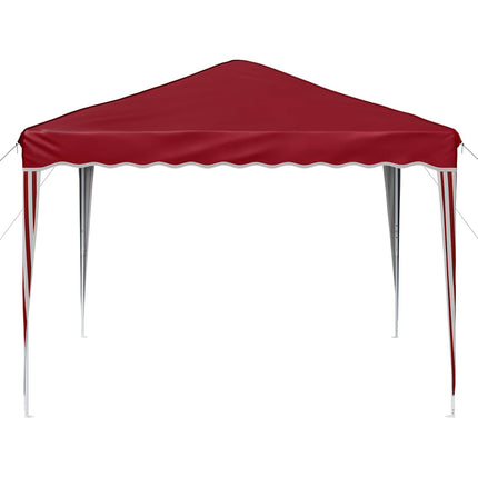 Pop-up Partytält 288 x 288 x 245 cm Vinröd Oxford Tyg