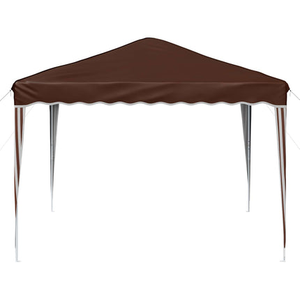 Pop-up Partytält 288 x 288 x 245 cm Brun Oxford Tyg