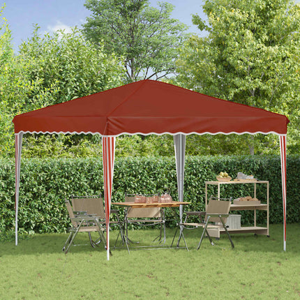 Pop-up Partytält 288 x 288 x 245 cm Terracotta Oxford Tyg