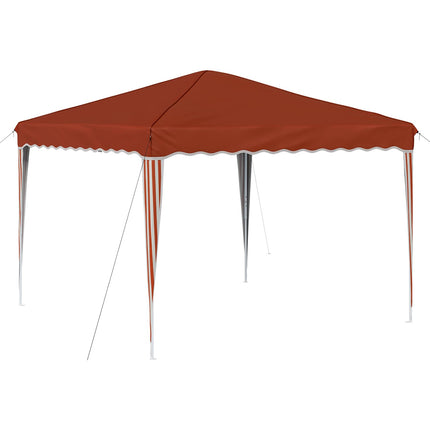 Pop-up Partytält 288 x 288 x 245 cm Terracotta Oxford Tyg
