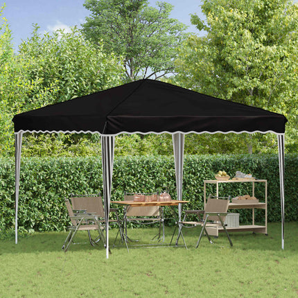 Pop-up Partytält 288 x 288 x 245 cm Svart Oxford Tyg