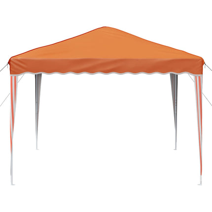 Pop-up Partytält 288 x 288 x 245 cm Orange Oxford Tyg