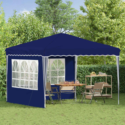 Pop-up Partytält 288 x 288 x 245 cm Blå Oxford Tyg