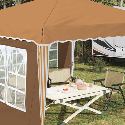 Pop-up Partytält 288 x 288 x 245 cm Beige Oxford Tyg