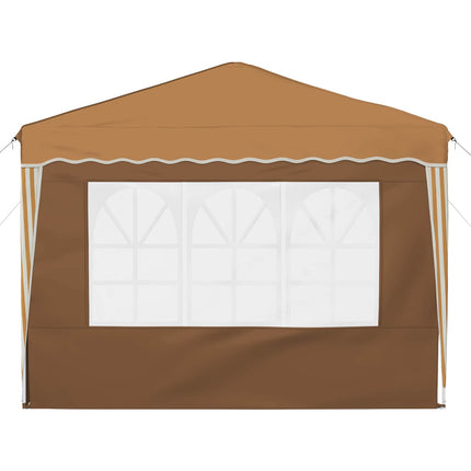 Pop-up Partytält 288 x 288 x 245 cm Beige Oxford Tyg