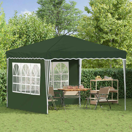 Pop-up Partytält 288 x 288 x 245 cm Grön Oxford Tyg