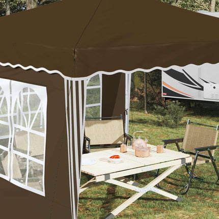 Pop-up Partytält 288 x 288 x 245 cm Taupe Oxford Tyg