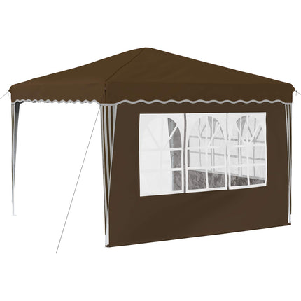Pop-up Partytält 288 x 288 x 245 cm Taupe Oxford Tyg