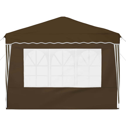 Pop-up Partytält 288 x 288 x 245 cm Taupe Oxford Tyg