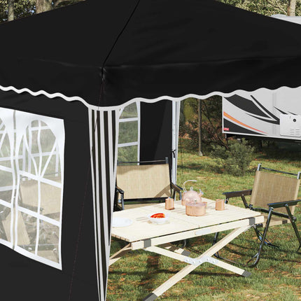 Pop-up Partytält 288 x 288 x 245 cm Svart Oxford Tyg