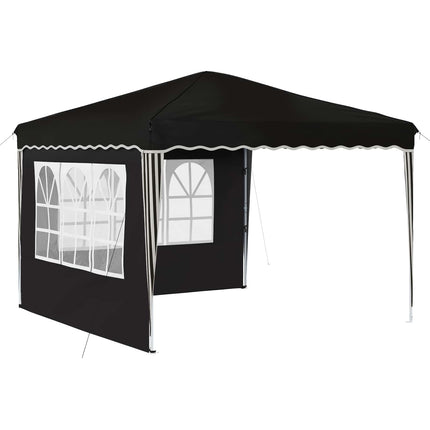 Pop-up Partytält 288 x 288 x 245 cm Svart Oxford Tyg