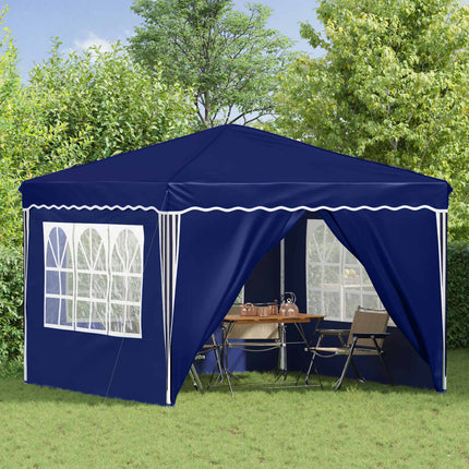 Pop-up Partytält 288 x 288 x 245 cm Blå Oxford Tyg